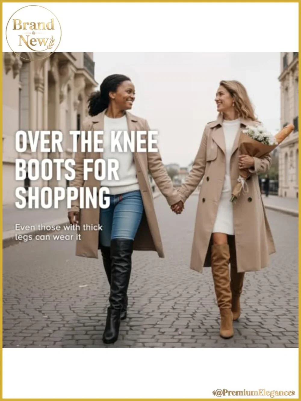 Over-the-Knee Thigh High Block Heel Boots Tie Top